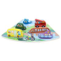 2Kids Toys Drevené puzzle Dopravné prostriedky prepojiteľné
