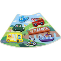 2Kids Toys Drevené puzzle Kruh prepojiteľné 6 v 1