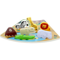 2Kids Toys Drevené puzzle Safari prepojiteľné