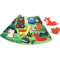 2Kids Toys Drevené puzzle Lesné zvieratká prepojiteľné