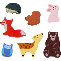 2Kids Toys Drevené puzzle Lesné zvieratká prepojiteľné