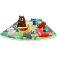 2Kids Toys Drevené puzzle Lesné zvieratká prepojiteľné