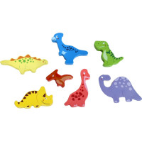 2Kids Toys Drevené puzzle Dinosaury prepojiteľné