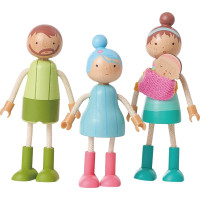 2Kids Toys Sada nábytku s rodinou 5 v 1