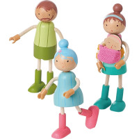 2Kids Toys Sada nábytku s rodinou 5 v 1