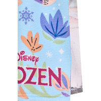 Detská rýchloschnúca osuška s kapucňou FROZEN 50x100 cm - fialová / svetlo modrá