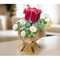 CUBICFUN 3D puzzle Kytica ruže 120 dielikov