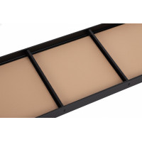 Policový regál - 5 políc - 205x120x45 cm - čierny