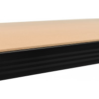 Policový regál - 5 políc - 205x120x45 cm - čierny