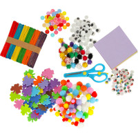 Kreatívna výtvarná sada pre detské ručné práce - 1200 prvkov