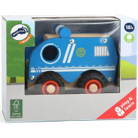 SMALL FOOT Drevené autíčko Polícia