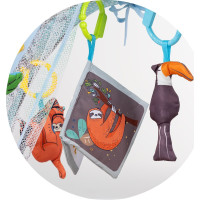 CHIPOLINO Hracia deka so svetlami a zvukmi Jungle