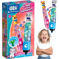 CLEMENTONI IDEA Kreatívna súprava na výrobu zvýrazňovačov Sweet Pets