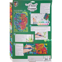 GRAFIX Maľovanie podľa čísel: Lev, plátno na ráme 30x40cm