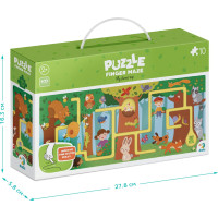 DODO Puzzle Labyrint: Cesta lesom 10 dielikov