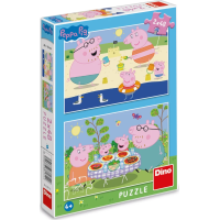 DINO Puzzle Peppa Pig: Na dovolenke 2x48 dielikov