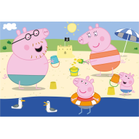 DINO Puzzle Peppa Pig: Na dovolenke 2x48 dielikov