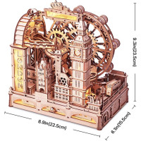 ROBOTIME Roker 3D drevené puzzle Londýn 431 dielikov