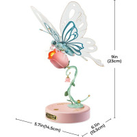 ROBOTIME Roker 3D puzzle Motýľ ružový 79 dielikov