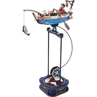 ROBOTIME Roker 3D drevené puzzle Rybárska loď s kyvadlom 161 dielikov