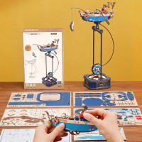 ROBOTIME Roker 3D drevené puzzle Rybárska loď s kyvadlom 161 dielikov