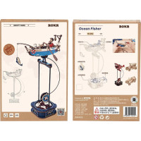 ROBOTIME Roker 3D drevené puzzle Rybárska loď s kyvadlom 161 dielikov