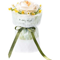 ROBOTIME Roker Floral Art: 3D puzzle Biela kamélia 63 dielikov