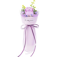 ROBOTIME Roker Floral Art: 3D puzzle Fialová ruža 54 dielikov