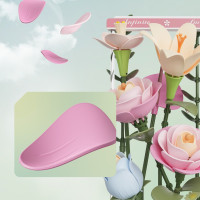 ROBOTIME Roker Floral Art: 3D puzzle Kvetinový box s LED osvetlením 263 dielikov