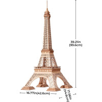 ROBOTIME Rolife 3D drevené puzzle Eiffelova veža 191 dielikov