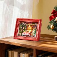 ROBOTIME Rolife DIY 3D drevené puzzle Štedrovečerná večera s LED osvetlením 125 dielikov