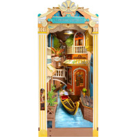 ROBOTIME Rolife DIY 3D Zarážka na knihy: Benátky s LED osvetlením 110 dielikov