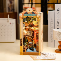 ROBOTIME Rolife DIY 3D Zarážka na knihy: Benátky s LED osvetlením 110 dielikov