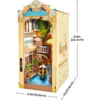 ROBOTIME Rolife DIY 3D Zarážka na knihy: Benátky s LED osvetlením 110 dielikov