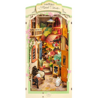 ROBOTIME Rolife DIY 3D Zarážka na knihy: Kvetinárstvo s LED osvetlením 164 dielikov