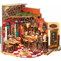 ROBOTIME Rolife DIY 3D drevené puzzle Bar s LED osvetlenie