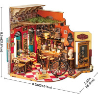 ROBOTIME Rolife DIY 3D drevené puzzle Bar s LED osvetlenie