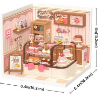 ROBOTIME Rolife DIY House: Cukráreň s LED osvetlením 115 dielikov