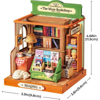 ROBOTIME Rolife DIY House: Kníhkupectvo Múza 68 dielikov