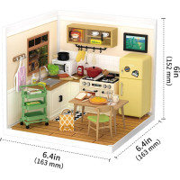 ROBOTIME Rolife DIY House: Kuchyňa s LED osvetlením 152 dielikov