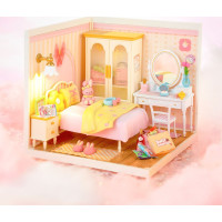 ROBOTIME Rolife DIY House: Spálňa s LED osvetlením 105 dielikov