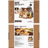 ROBOTIME Rolife DIY House: Pečenie v kuchyni s LED osvetlením