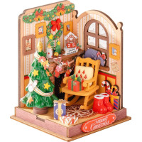 ROBOTIME Rolife DIY House: Vianoce pri krbe 73 dielikov