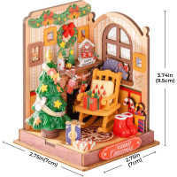 ROBOTIME Rolife DIY House: Vianoce pri krbe 73 dielikov