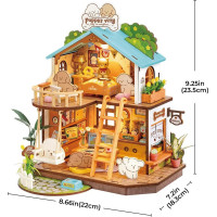 ROBOTIME Rolife DIY House: Vila pre psíkov s LED osvetlením