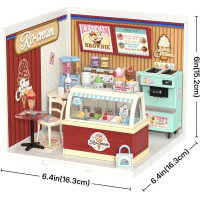 ROBOTIME Rolife DIY House: Zmrzlináreň s LED osvetlením 144 dielikov