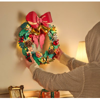 ROBOTIME Rolife Svietiace 3D drevené puzzle Adventný veniec 252 dielikov