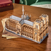 ROBOTIME Rowood 3D drevené puzzle Katedrála Notre-Dame 330 dielikov