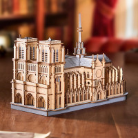 ROBOTIME Rowood 3D drevené puzzle Katedrála Notre-Dame 330 dielikov
