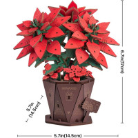 ROBOTIME Rowood 3D drevené puzzle Vianočná hviezda 153 dielikov